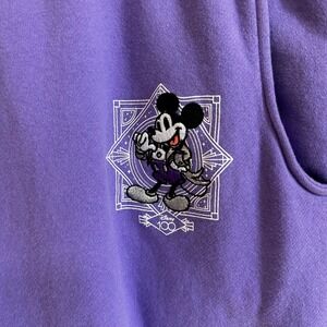 Disney Purple Track Pants with Black and Silver Accents